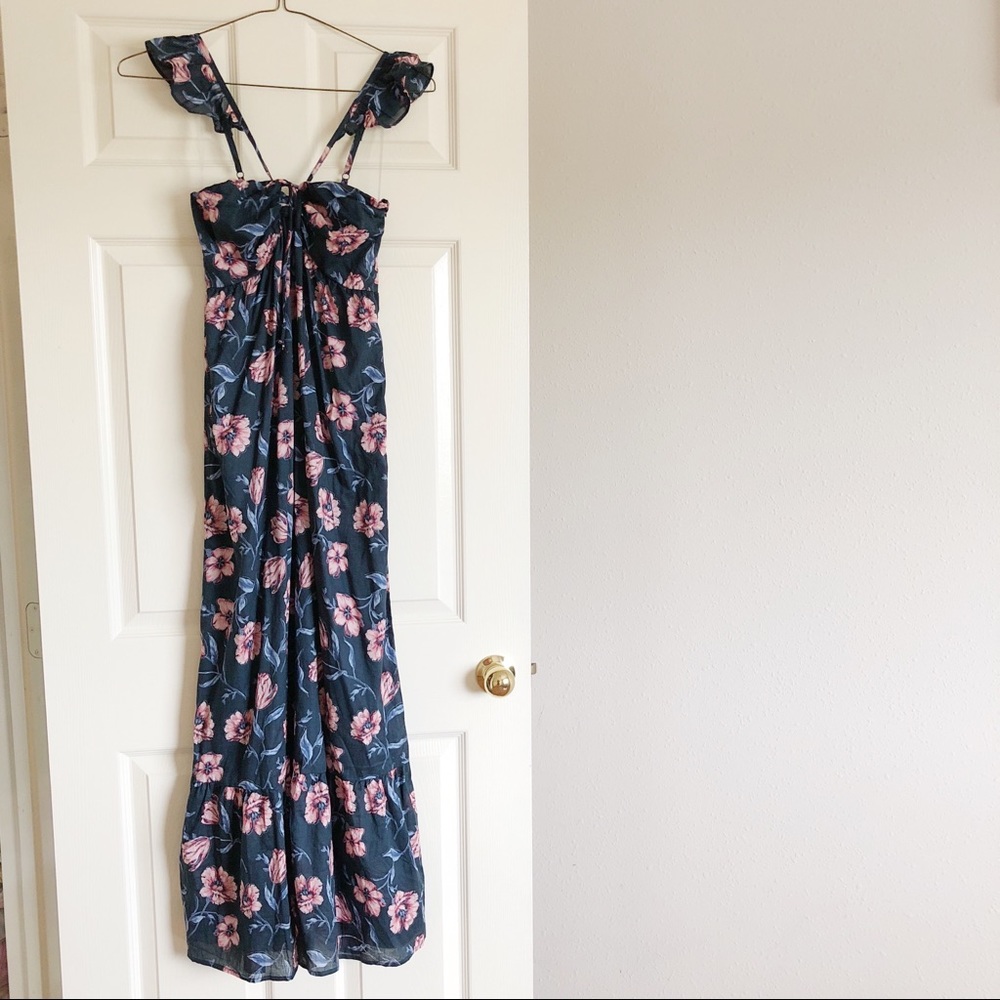 Xhilaration Blue/Pink Floral Maxi Small NWT